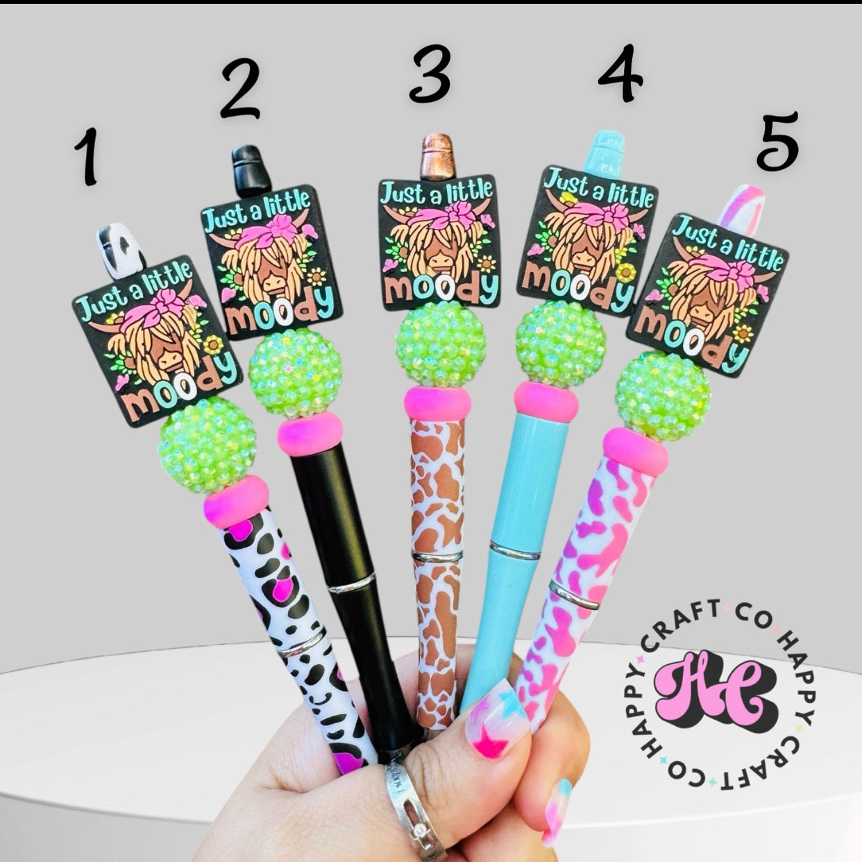 Just A Little Moody Beaded Pen