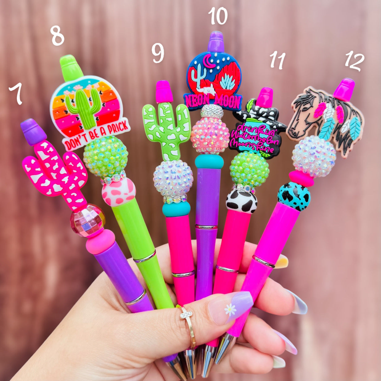 Cactus Western Beaded Pen