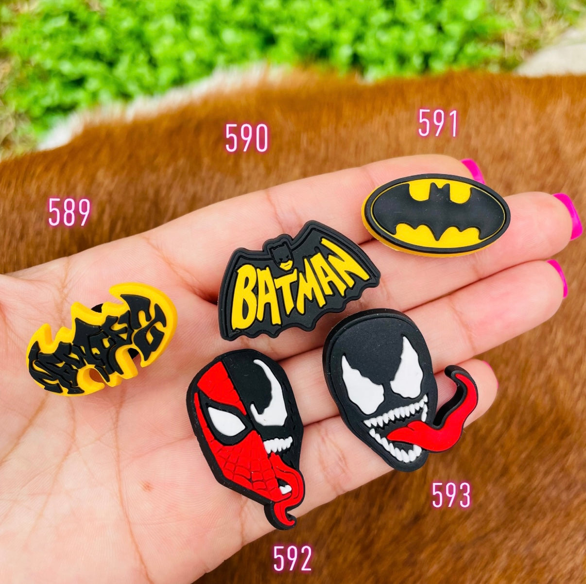 Batman Spider-Man Charms