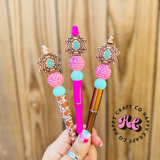 Western Aztec Beaded Pen