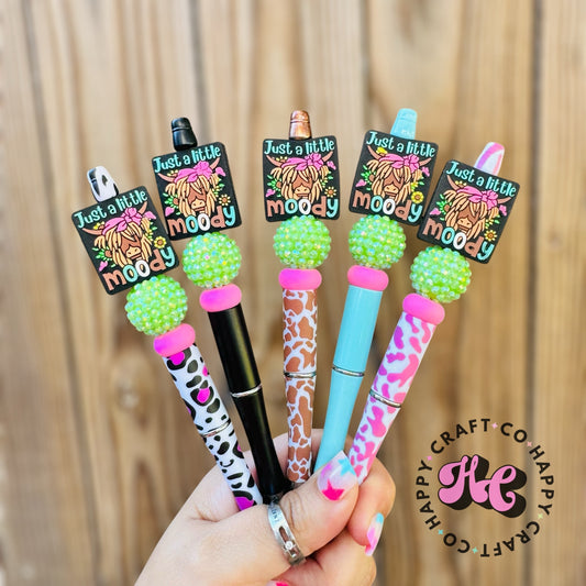 Just A Little Moody Beaded Pen