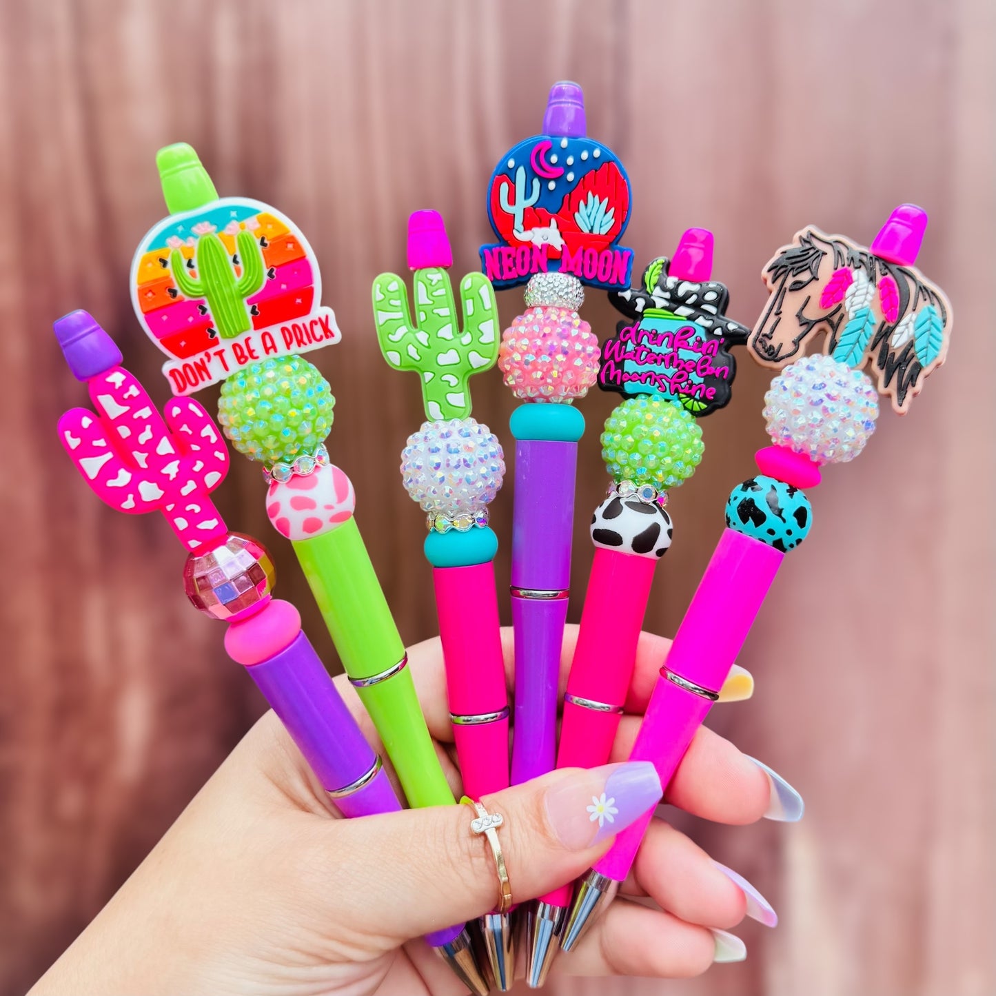 Cactus Western Beaded Pen