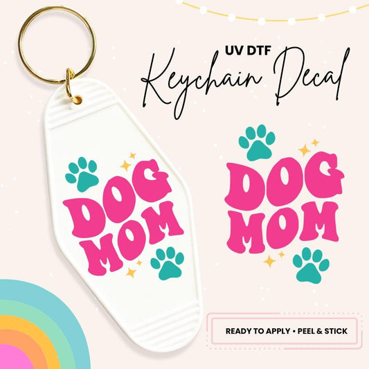 UV DTF Sticker For Retro Motel Keychain- Ready To Apply- No Heat Needed - Ready to Ship!