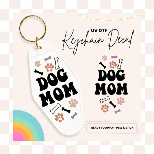 UV DTF Sticker For Retro Motel Keychain- Ready To Apply- No Heat Needed - Ready to Ship!