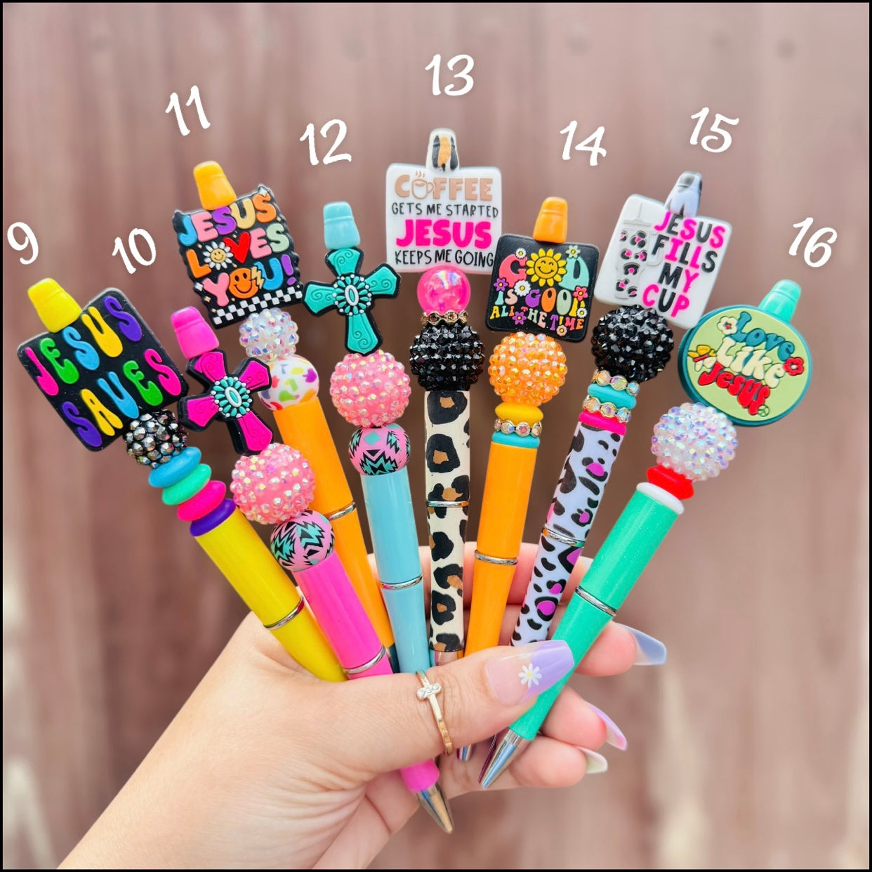 Religious Beaded Pen