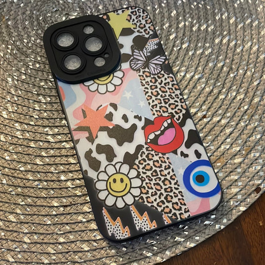 iPhone Smiley Collage Case