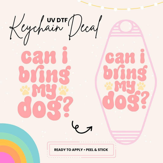 UV DTF Sticker For Retro Motel Keychain- Ready To Apply- No Heat Needed - Ready to Ship!