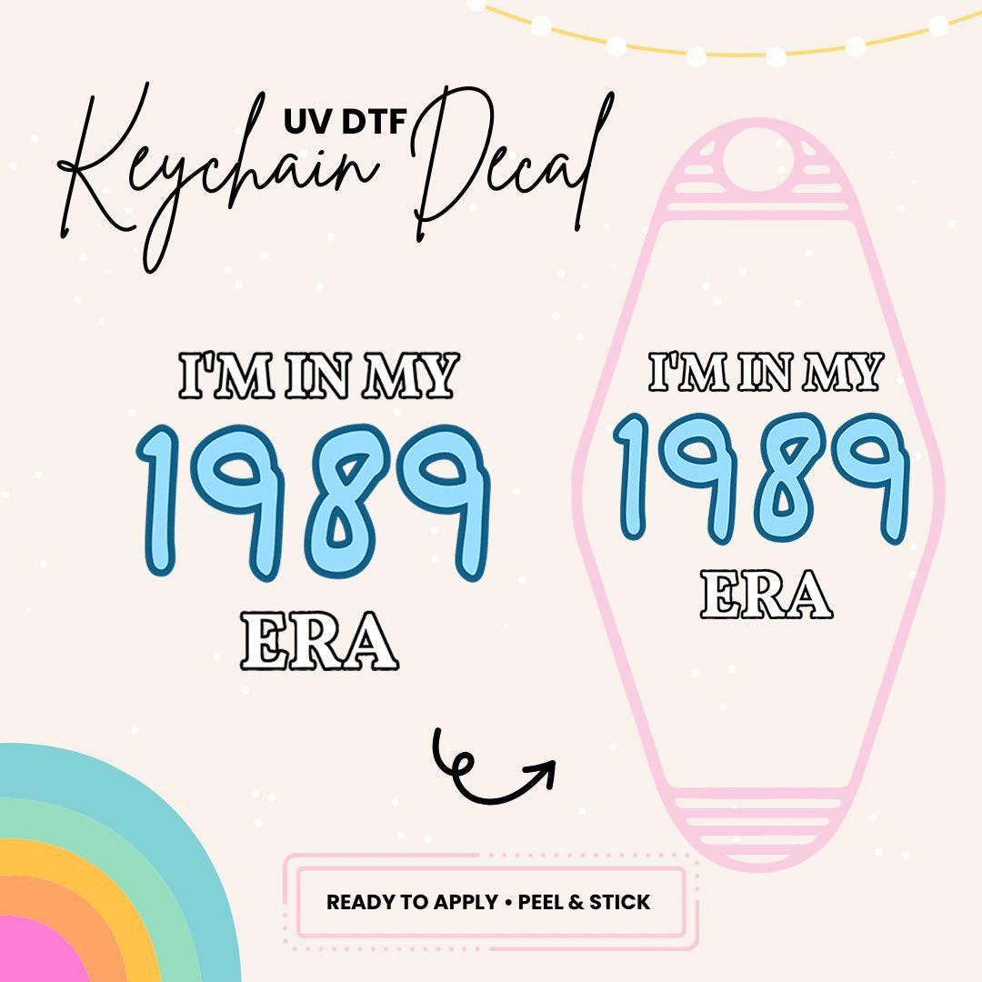 UV DTF Sticker For Retro Motel Keychain- Ready To Apply- No Heat Needed - Ready to Ship!