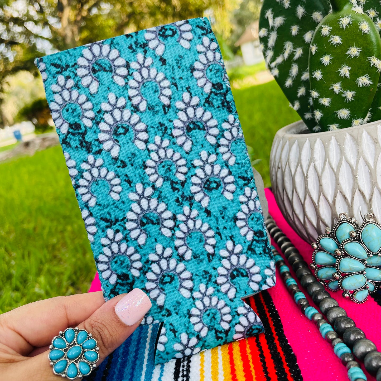 ⚡️TALL SLIM⚡️
 Turquoise Squash Blossom