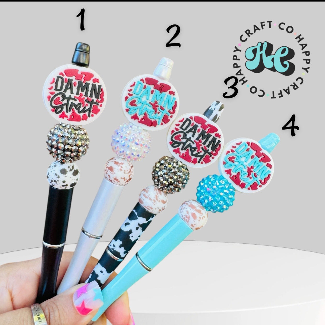 Damn Strait Beaded Pen