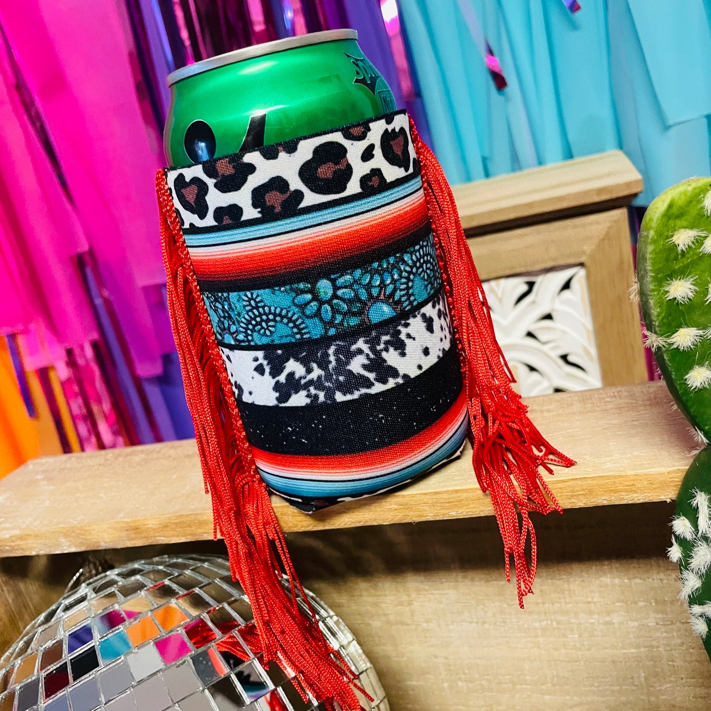 RC18 Turquoise Leopard Cow Print