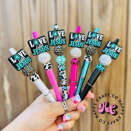 Love Like Jesus Beaded Pen
