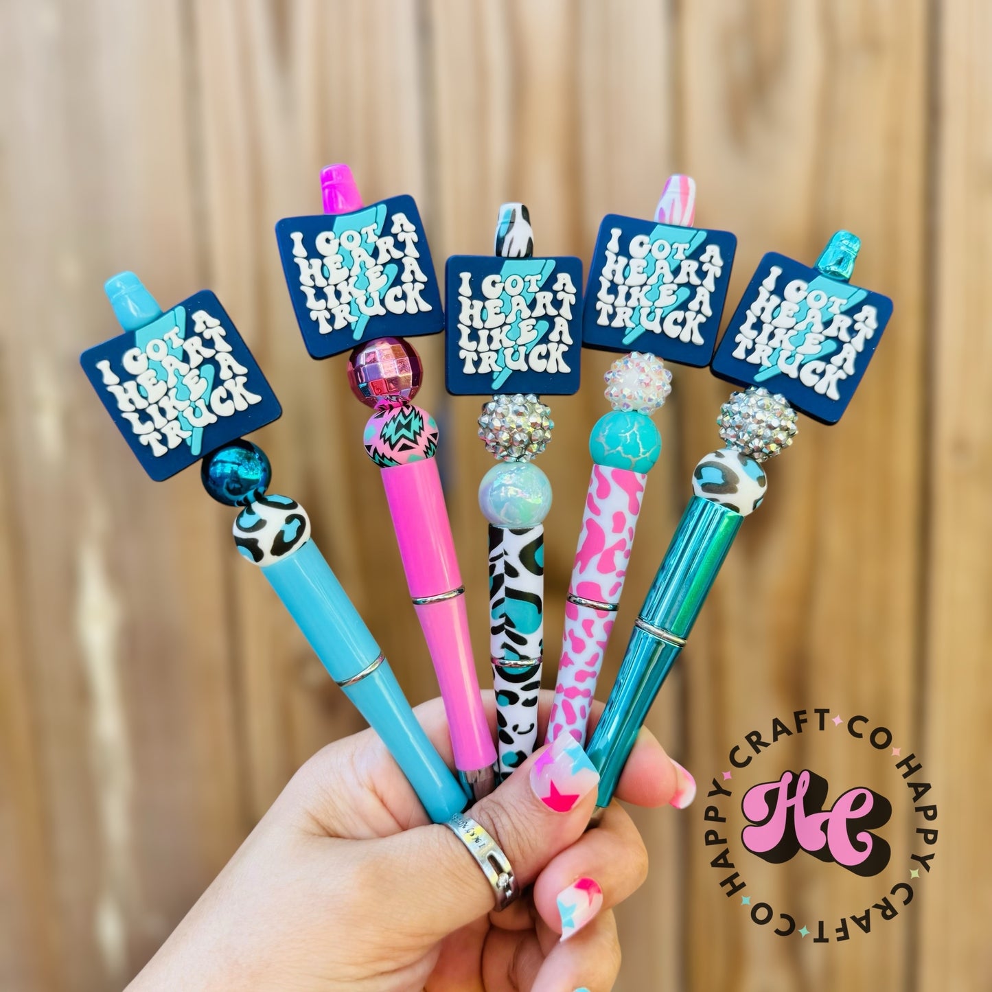 Heart Like A Truck Beaded Pen