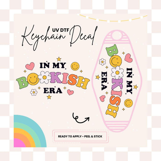 UV DTF Sticker For Retro Motel Keychain- Ready To Apply- No Heat Needed - Ready to Ship!