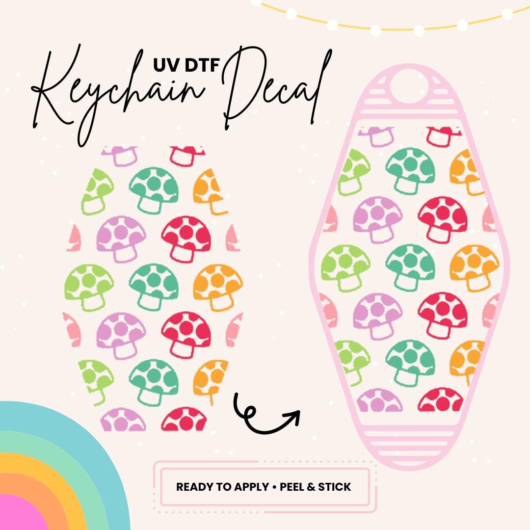 All Panic No Disco UV DTF Sticker For Retro Motel Keychain- Ready To Apply- No Heat Needed - Ready to Ship!