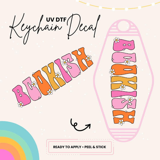 UV DTF Sticker For Retro Motel Keychain- Ready To Apply- No Heat Needed - Ready to Ship!