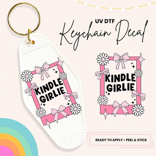 UV DTF Sticker For Retro Motel Keychain- Ready To Apply- No Heat Needed - Ready to Ship!