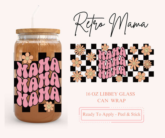 UV DTF Libbey Glass Can Wrap - Ready To Apply - Peel & Stick