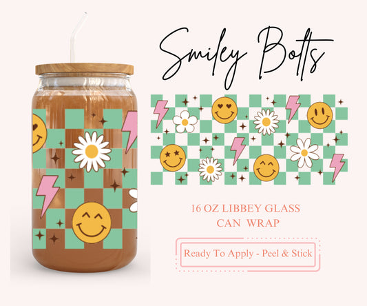 UV DTF Libbey Glass Can Wrap - Ready To Apply - Peel & Stick