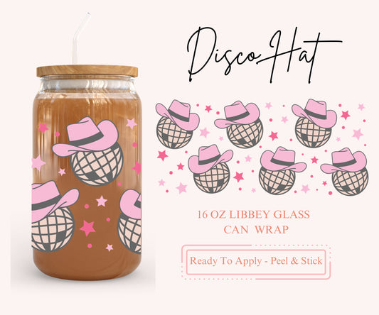 UV DTF Libbey Glass Can Wrap - Ready To Apply - Peel & Stick