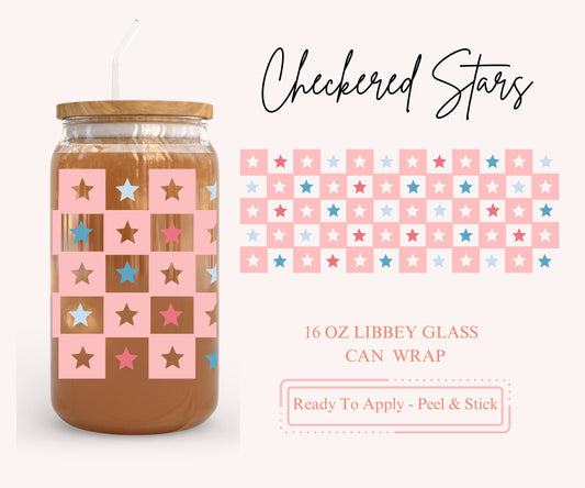 UV DTF Libbey Glass Can Wrap - Ready To Apply - Peel & Stick