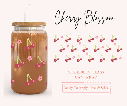 UV DTF Libbey Glass Can Wrap - Ready To Apply - Peel & Stick