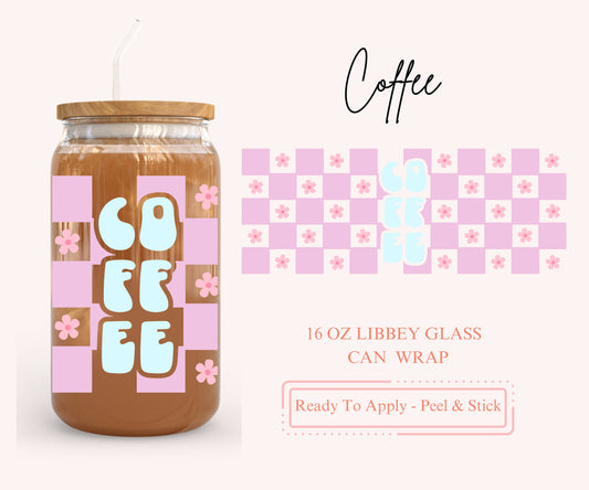 UV DTF Libbey Glass Can Wrap - Ready To Apply - Peel & Stick