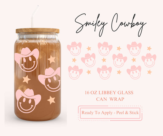 UV DTF Libbey Glass Can Wrap - Ready To Apply - Peel & Stick