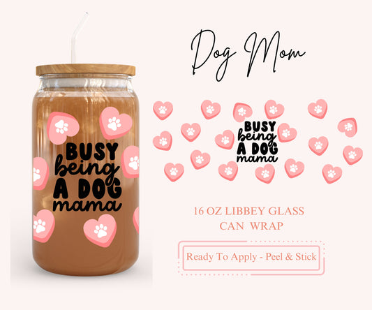 UV DTF Libbey Glass Can Wrap - Ready To Apply - Peel & Stick