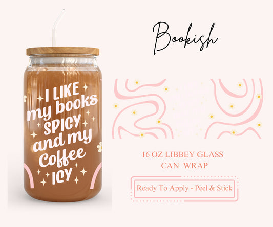 UV DTF Libbey Glass Can Wrap - Ready To Apply - Peel & Stick