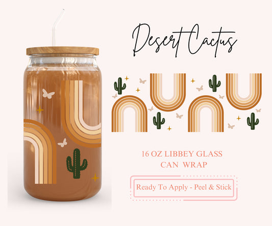UV DTF Libbey Glass Can Wrap - Ready To Apply - Peel & Stick