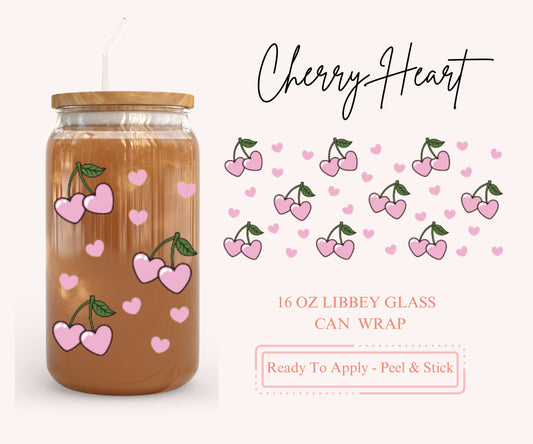 UV DTF Libbey Glass Can Wrap - Ready To Apply - Peel & Stick