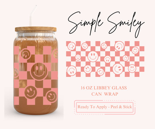 UV DTF Libbey Glass Can Wrap - Ready To Apply - Peel & Stick