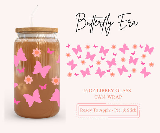 UV DTF Libbey Glass Can Wrap - Ready To Apply - Peel & Stick