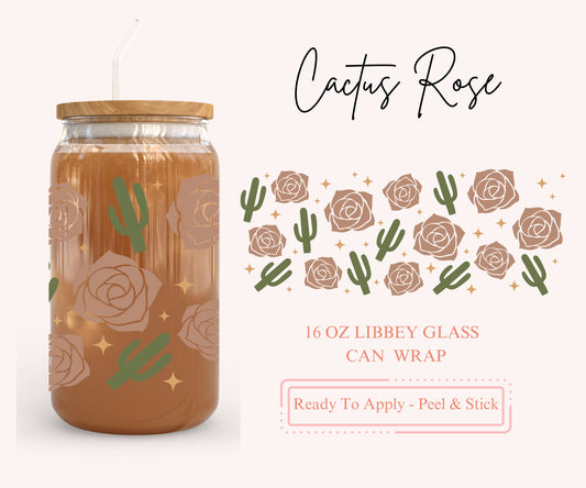 UV DTF Libbey Glass Can Wrap - Ready To Apply - Peel & Stick