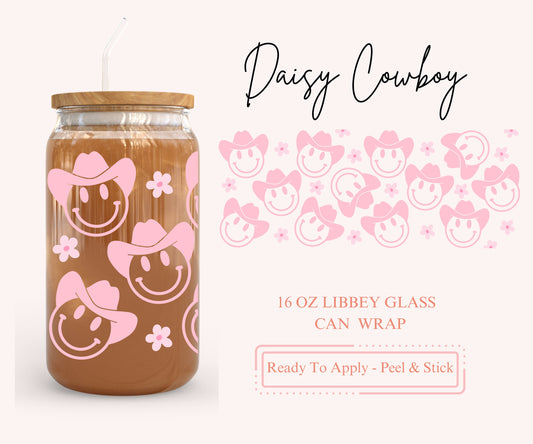 UV DTF Libbey Glass Can Wrap - Ready To Apply - Peel & Stick