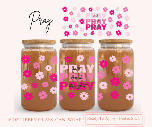 UV DTF Libbey Glass Can Wrap - Ready To Apply - Peel & Stick