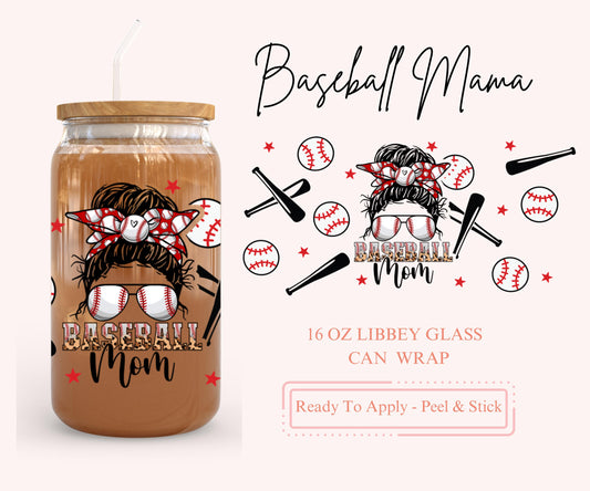 UV DTF Libbey Glass Can Wrap - Ready To Apply - Peel & Stick