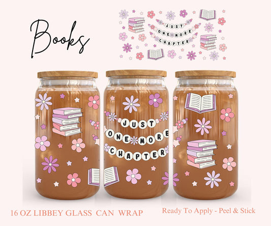 UV DTF Libbey Glass Can Wrap - Ready To Apply - Peel & Stick