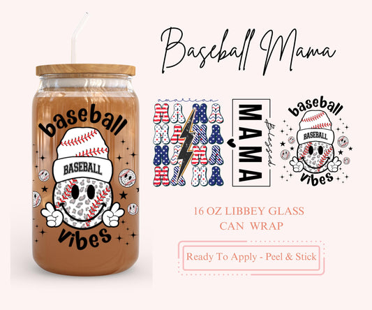 UV DTF Libbey Glass Can Wrap - Ready To Apply - Peel & Stick