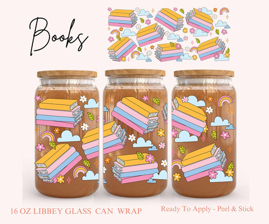 UV DTF Libbey Glass Can Wrap - Ready To Apply - Peel & Stick