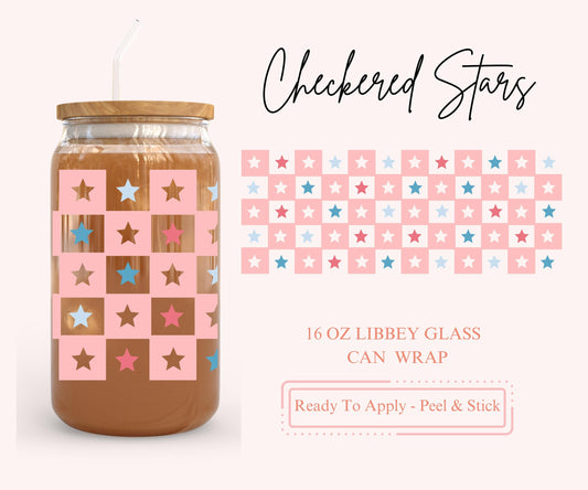 UV DTF Libbey Glass Can Wrap - Ready To Apply - Peel & Stick