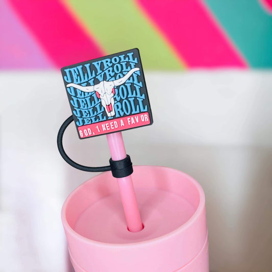 Jelly R. Straw Topper | Tumbler Accessories | Straw Cover | Fits 8mm/10mm Straws | Straw Topper