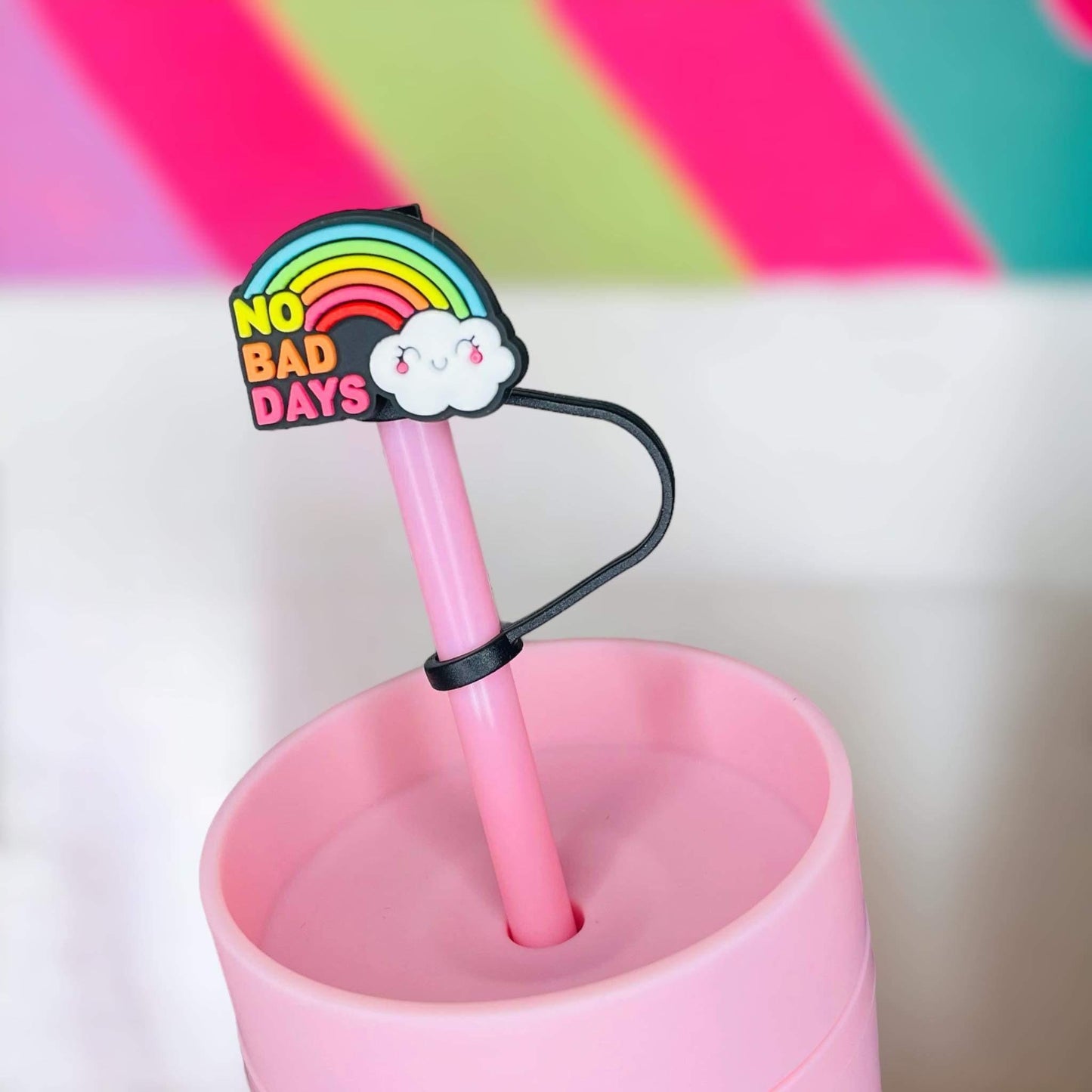 No Bad Days Straw Topper | Tumbler Accessories | Straw Cover | Fits 8mm/10mm Straws | Straw Topper