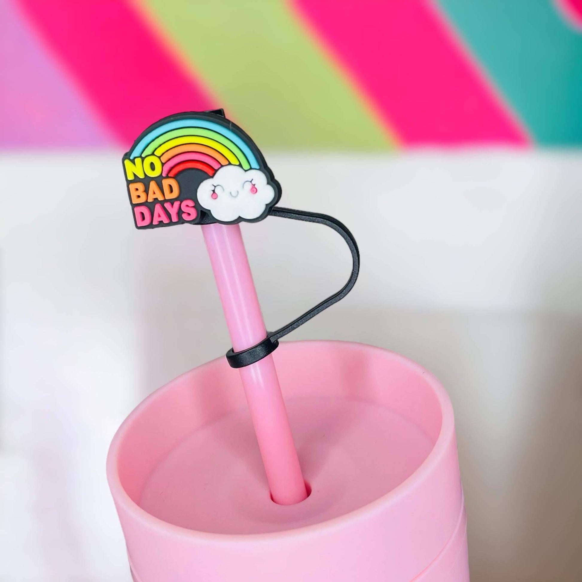No Bad Days Straw Topper | Tumbler Accessories | Straw Cover | Fits 8mm/10mm Straws | Straw Topper