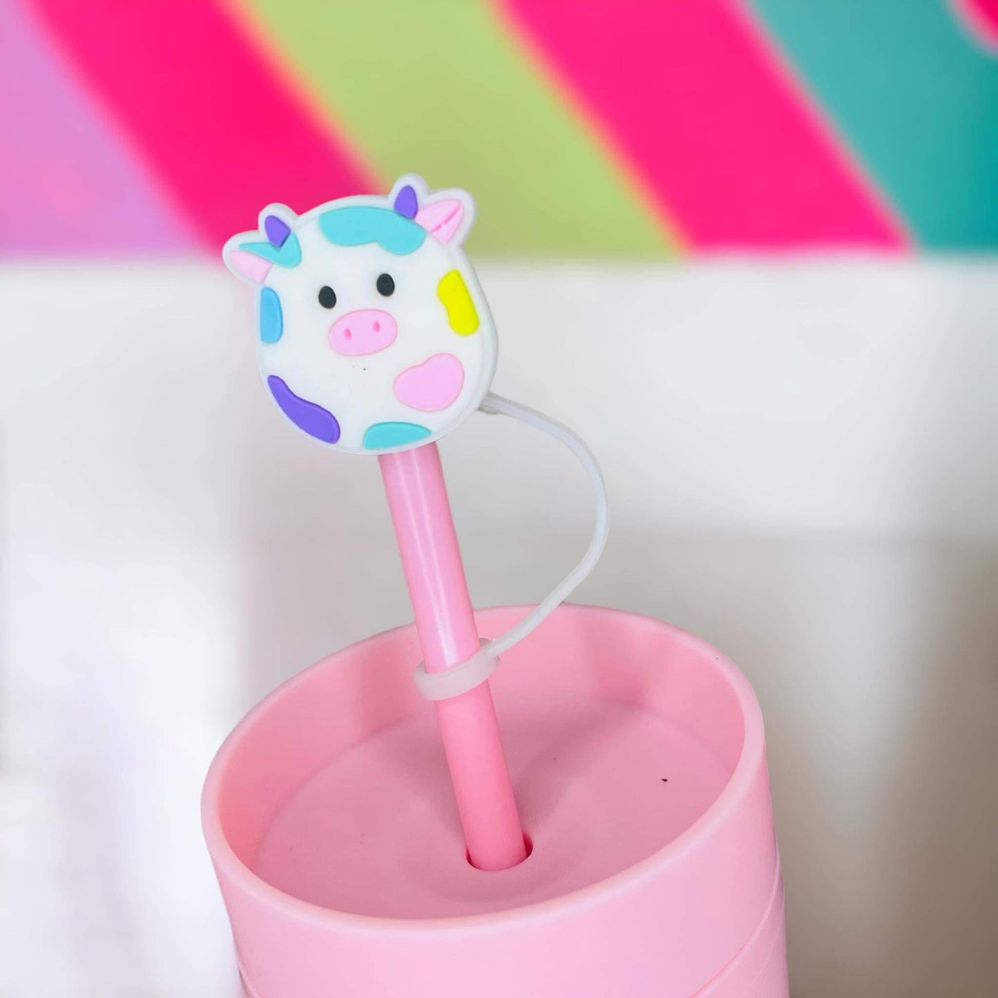 Squishmallow Straw Topper | Tumbler Accessories | Straw Cover | Fits 8mm/10mm Straws | Straw Topper