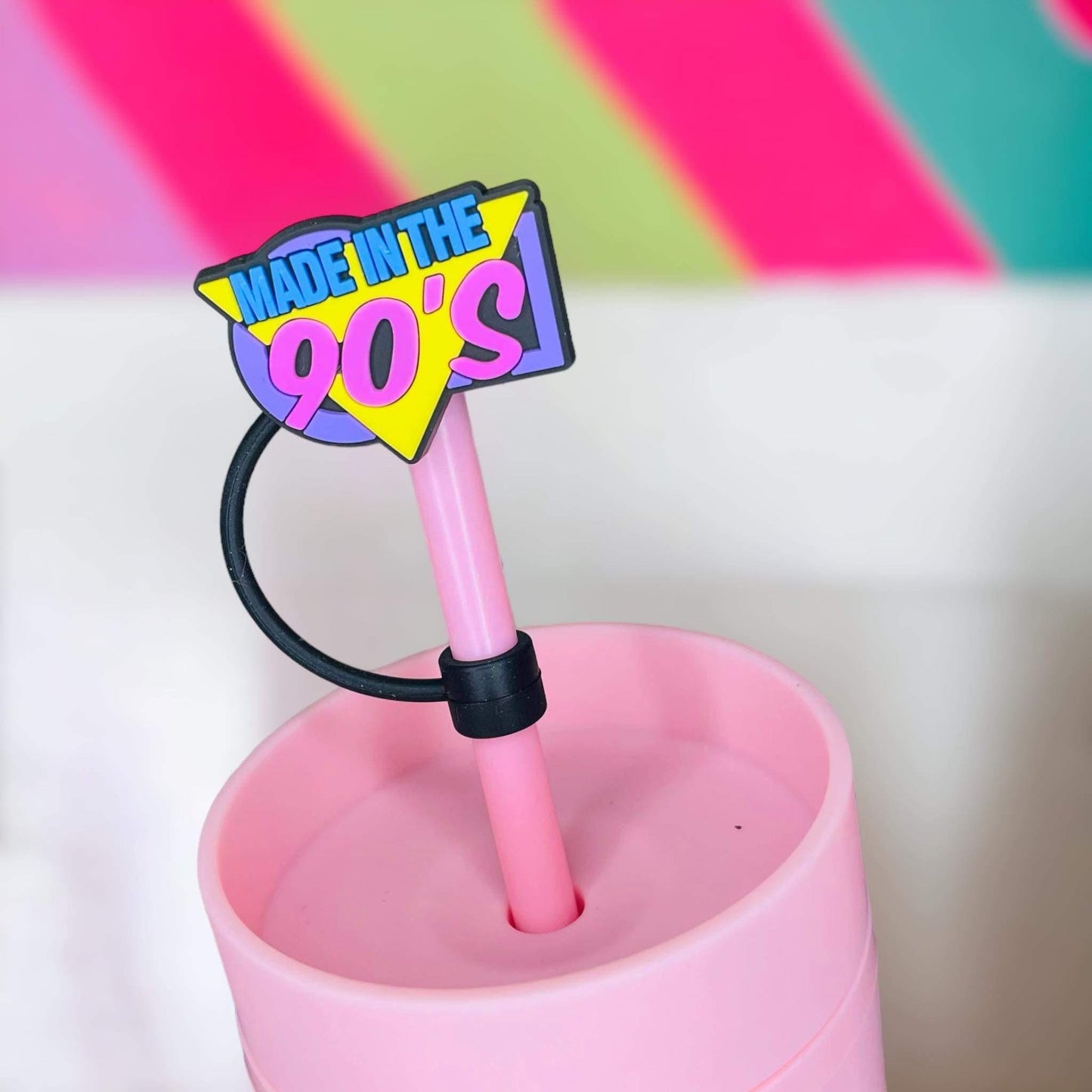 Made In The 90’s Straw Topper | Tumbler Accessories | Straw Cover | Fits 8mm/10mm Straws | Straw Topper