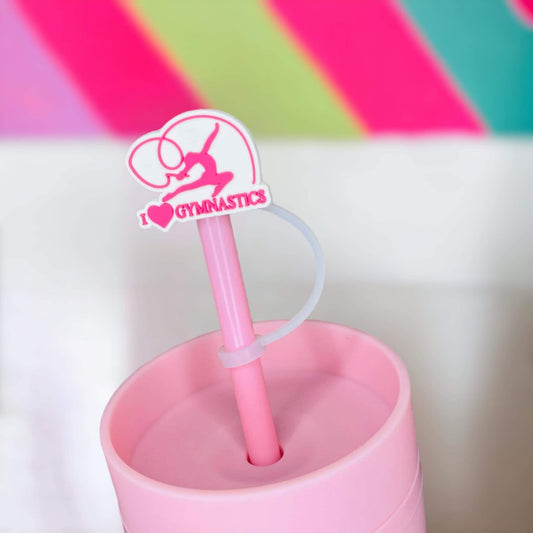 Gymnastics Straw Topper | Tumbler Accessories | Straw Cover | Fits 8mm/10mm Straws | Straw Topper