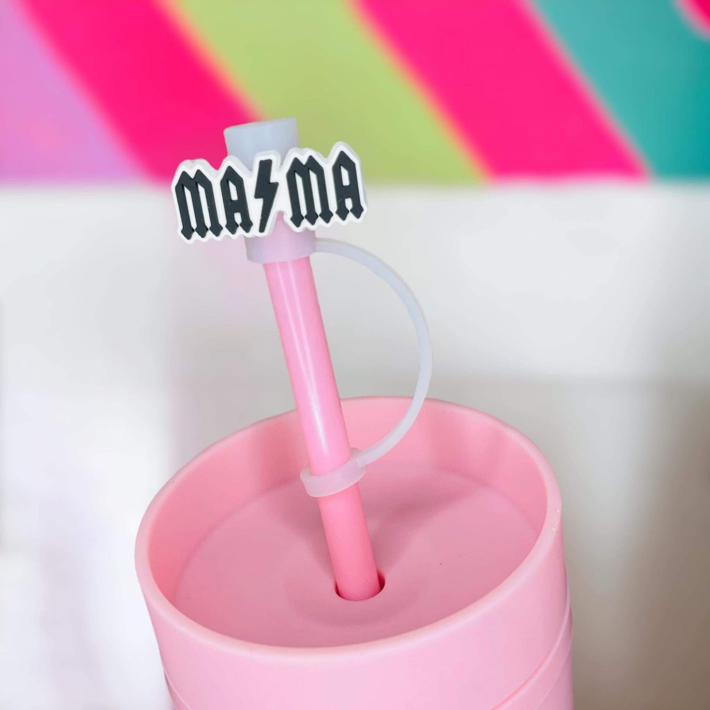 Mama Bolt Straw Topper | Tumbler Accessories | Straw Cover | Fits 10mm Straws | Straw Topper