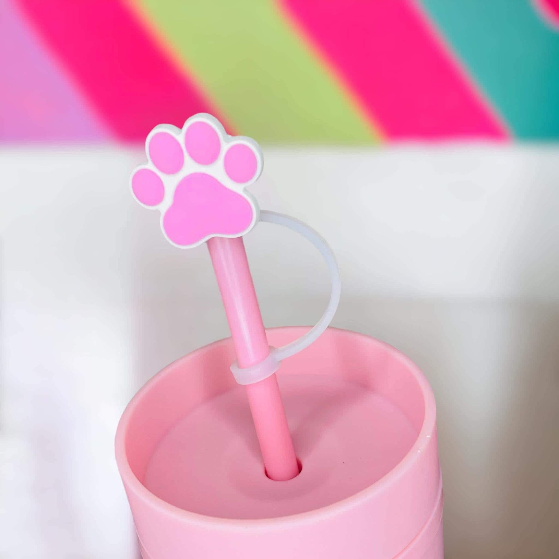 Paw Straw Topper | Tumbler Accessories | Straw Cover | Fits 8mm/10mm Straws | Straw Topper